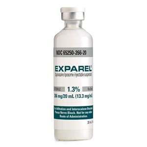 Exparel Injection 1.3% 266mg/vl Preservative Free Vial 20mL 4/Package