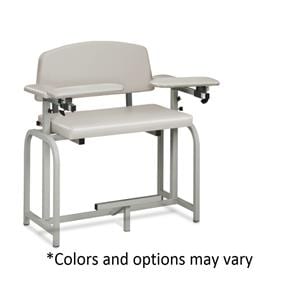 Lab X Series Blood Draw Chair Specify Color Powder-Coated Steel Frame 400lb Ea