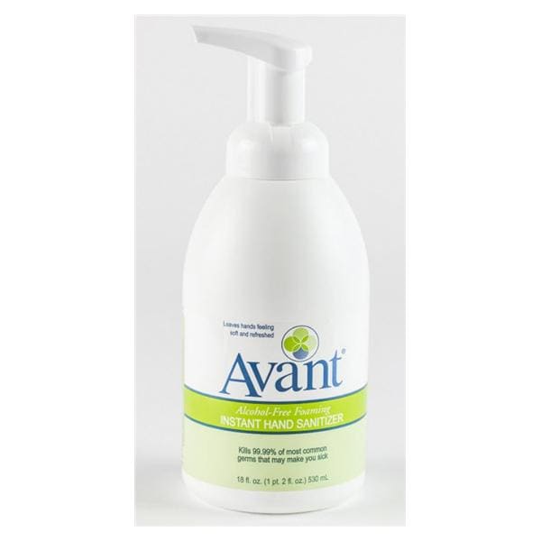 Avant Foam Sanitizer 18 oz Pump Bottle Unscented 6/Ca