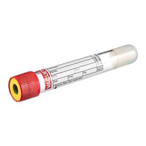 Vacuette Venous Blood Collection Tube Red/Yellow 7mL Pull Cap 50/Bx, 24 BX/CA