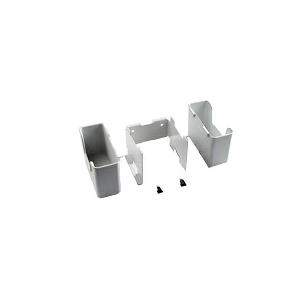 Storage Bin Kit White Metal Ea