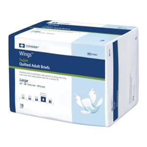 Wings Super Incontinence Brief Unisex 45-58" Super Blue 72/Ca