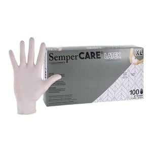 Sempercare Latex Exam Gloves X-Large White Non-Sterile, 10 BX/CA