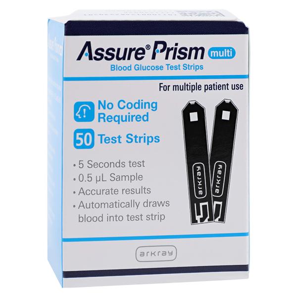 Prism Blood Glucose Test Strip CLIA Waived 50/Bt, 12 BT/CA