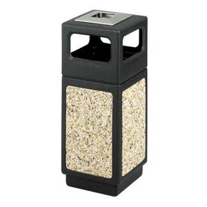 Receptacle Waste Canmelon15 Gal Black Ea