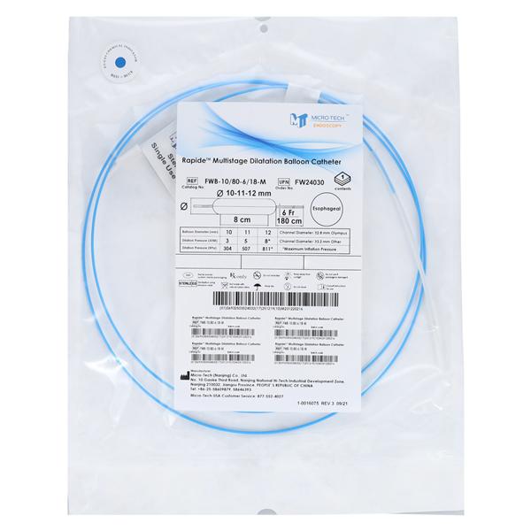 Rapide Dilation Balloon 180cm 10-11-12mm 8cm Single-Use 2/Bx