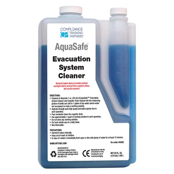 AquaSafe Cleaner Evacuation System Bottle 64 oz Ea