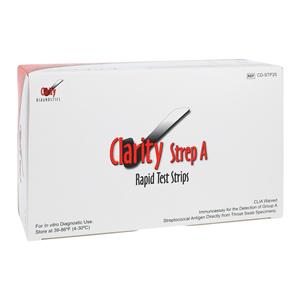 Clarity Strep A Rapid Test Strips CLIA Waived 25/Kt