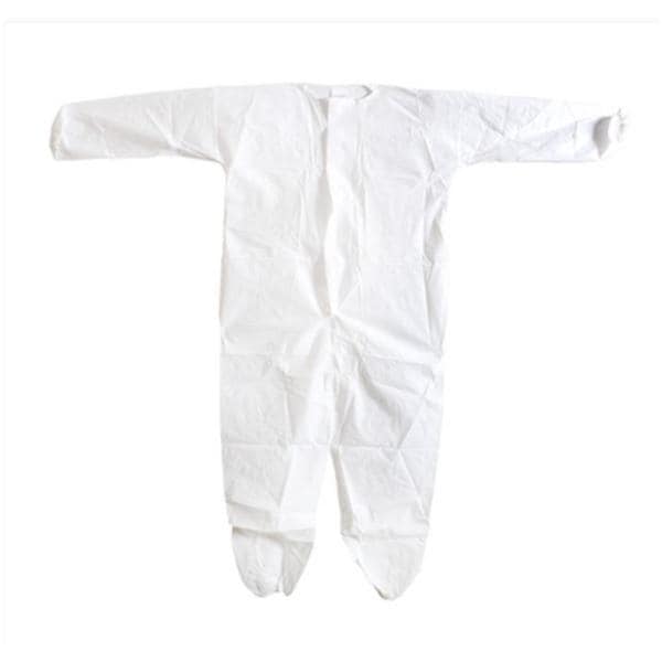 Infection Control Coverall Brthbl MICROFORCE Barr SMS 3X Large White 25/Ca