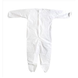 Infection Control Coverall Brthbl MICROFORCE Barr SMS 2X Large White 25/Ca