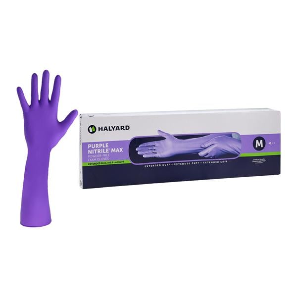 Purple MAX Nitrile Exam Gloves Medium Purple Non-Sterile