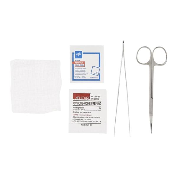 Comfort Loop Suture Removal Tray Gauze/PVP Prep Pad