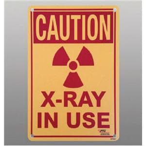 Caution Radiation 10x7" Warning Sign Ea