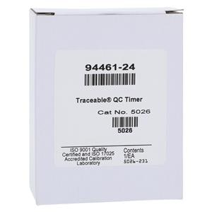 Traceable Quality Control Timer 19 Hours, 59 Minutes Audible Alarm Ea