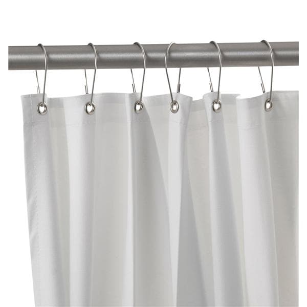 Shower Curtain Vinyl White Ea