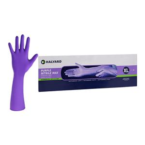 Purple MAX Nitrile Exam Gloves X-Large Purple Non-Sterile