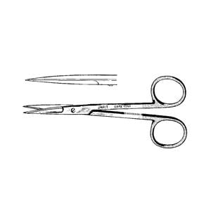 Iris Straight Scissors Curved 4-1/2" Ea