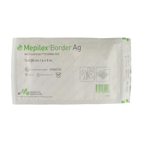 Mepilex Border Ag Polyurethane Dressing 4x8