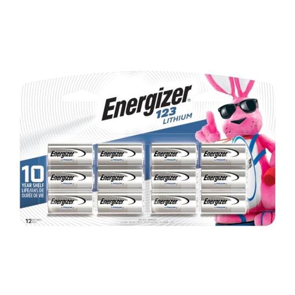 Energizer EL123BP Lithium General Purpose Battery 12/Pk