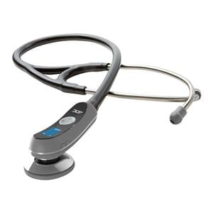 Adscope 658 Electronic Stethoscope Adult/Child Mtlc Gry Double Lumen Tubing Ea