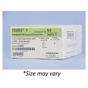 Tevdek II Suture 2-0 12x18" Polyester Braid Green 36/Bx