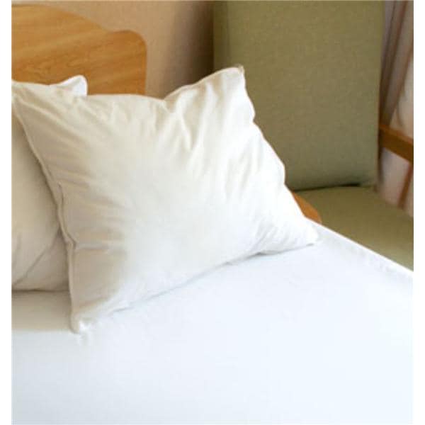 Fitted Sheet White Cotton/Polyester 36x80x9"