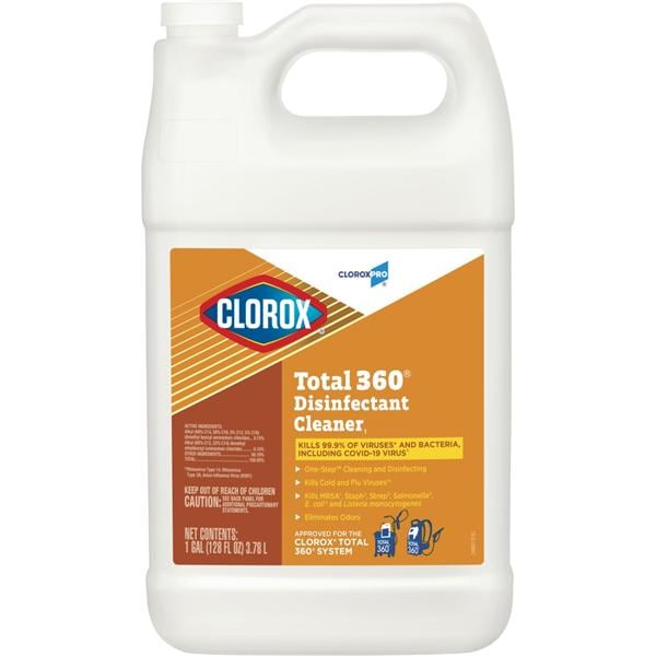 Cleaner Disinfectant Clorox Pro Total 360 Fragrance Free 128 oz 4/Ct