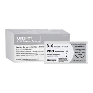 Unify Suture 3-0 30" Polydioxanone Monofilament P-14 Violet 12/Bx