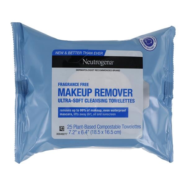 Neutrogena Makeup Remover Wipes Blue Fragrance Free Face 6/Ca