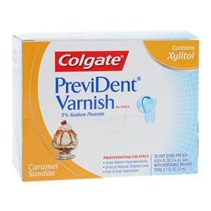 Colgate PreviDent Fluoride Treatment Vrnsh 5% Sodium Fluoride Crml Sundae 50/Bx