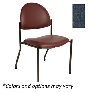 Side Chair Chair Deep Sapphire Upholstery 250lb Capacity Ea