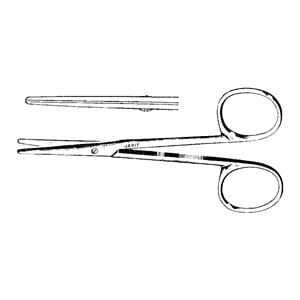 Strabismus Scissors Straight 4-1/2" Ea