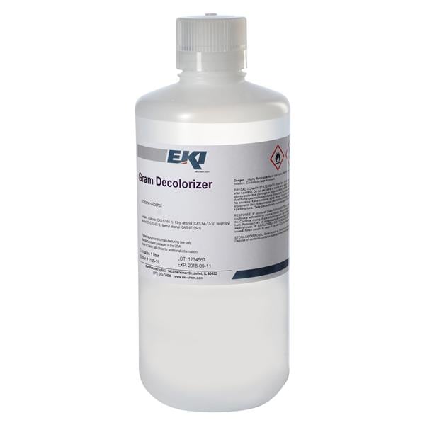 Decolorizer Gram Stain Clear 1L Bottle Ea