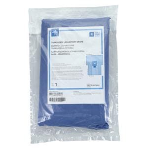 102x121x78" Sterile Transverse Laparotomy T-Drape 4x14" Fenestrated