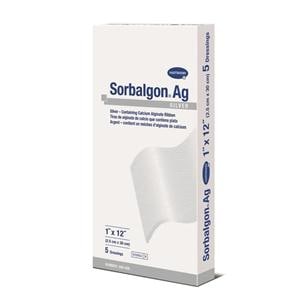 Sorbalgon Ag Calcium Alginate/Silver Hydrophilic Dressing 1x12" Sterile Rbn LF