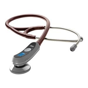 Adscope 658 Electronic Stethoscope Adult/Child Burgundy Double Lumen Tubing Ea