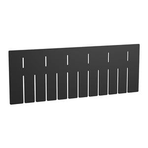 Box Divider Black Polymer 15-1/2x1/8x5-7/16" 6/Ca