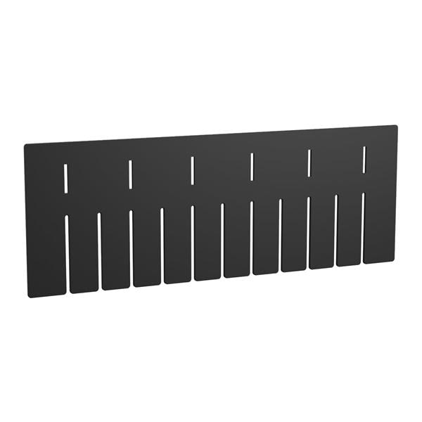 Box Divider Black Polymer 15-1/2x1/8x5-7/16" 6/Ca