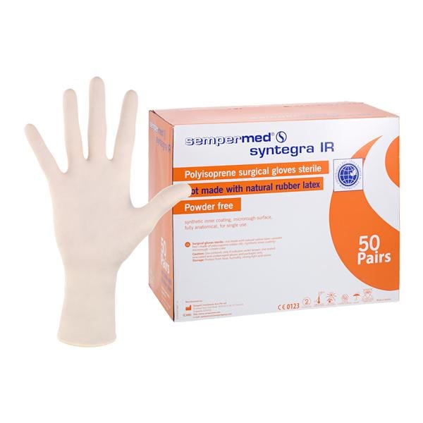 Syntegra IR Polyisoprene Surgical Gloves 9 Cream