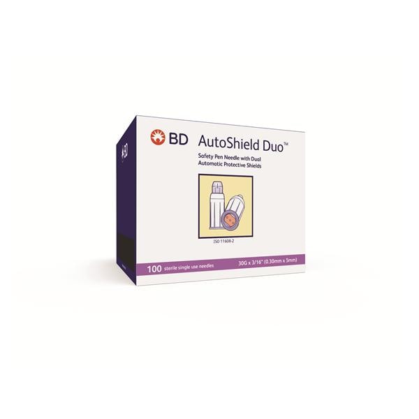 Autoshield Duo Insulin Pen Needle 30gx3/16" Conventional 100/Bx, 8 BX/CA