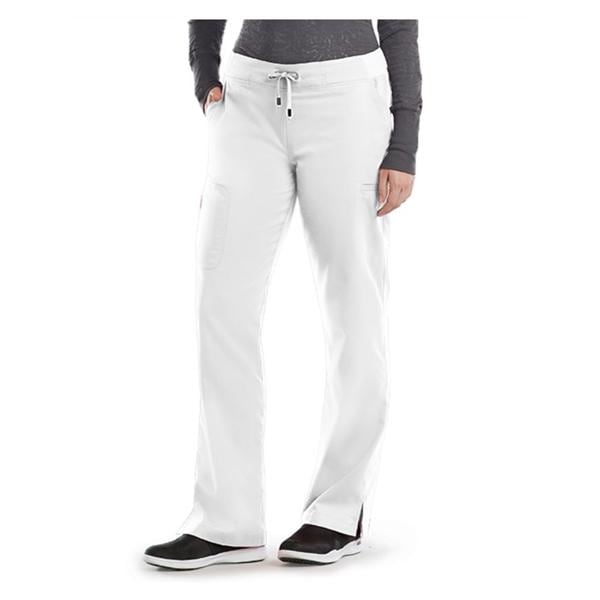 Greys Anatomy Cargo Pant 6 Pockets Small White Womens Ea