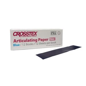 Articulating Paper Strips Straight Thin Blue 71 Microns / 0.0028 in 12Bks/Bx