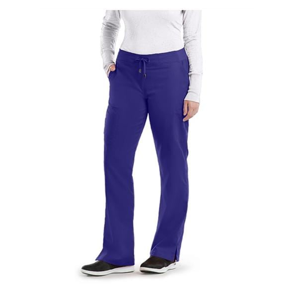 Greys Anatomy Cargo Pant 6 Pockets Large Purple Rain Womens Ea