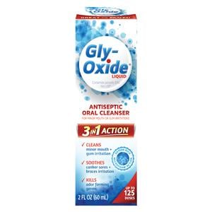 Gly-Oxide Mouth Rinse 2 oz Mint Alcohol Free Ea, 24 BT/CA