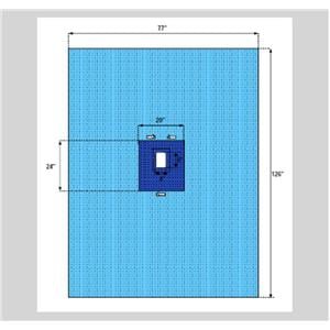 77x126" Sterile Laparotomy Drape Fenestrated