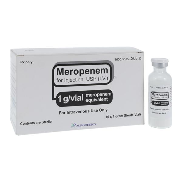 Meropenem Injection 1gm/vl Powder Vial 10/Package