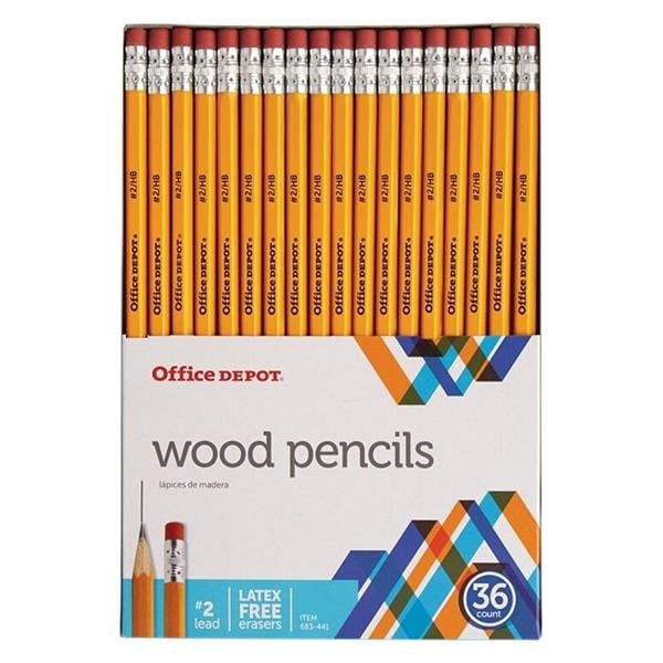 Basic Wood Pencils #2 Medium Soft Lead 36/Pk