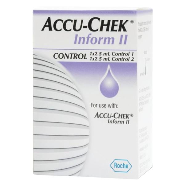 Accu-Chek Inform II Glucose Level 1/2 Control 1/Bx, 10 BX/CA