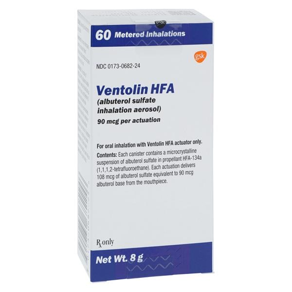 Ventolin HFA Inhalation Aerosol 90mcg w/dose counter Inhaler 8gm Each