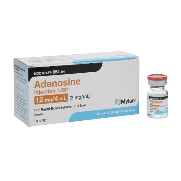 Adenosine Injection 3mg/mL SDV 4mL 10/Pk